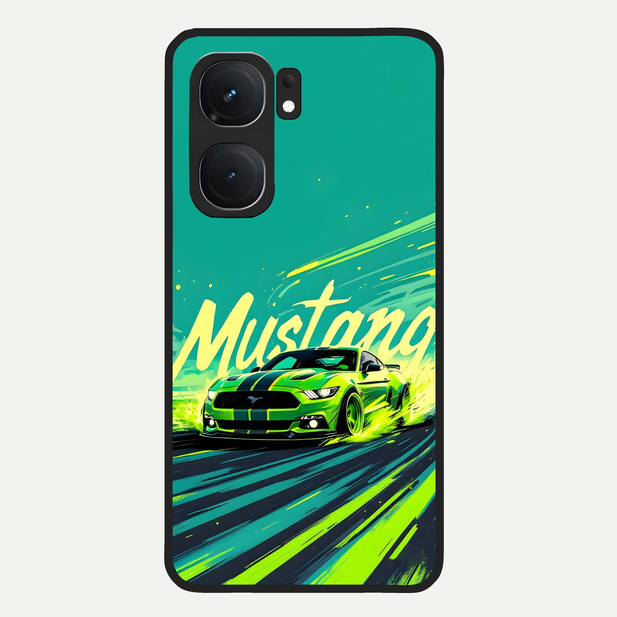  Mustang Bang Glass Case For iQOO Neo 9 Pro back cover – full design glossy printed glass finish