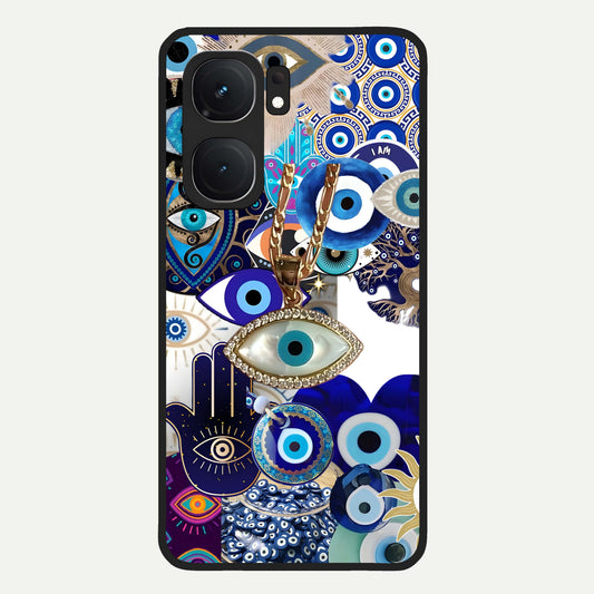  Mystic Charm Eye Glass Case For iQOO Neo 9 Pro back cover – full design glossy printed glass finish