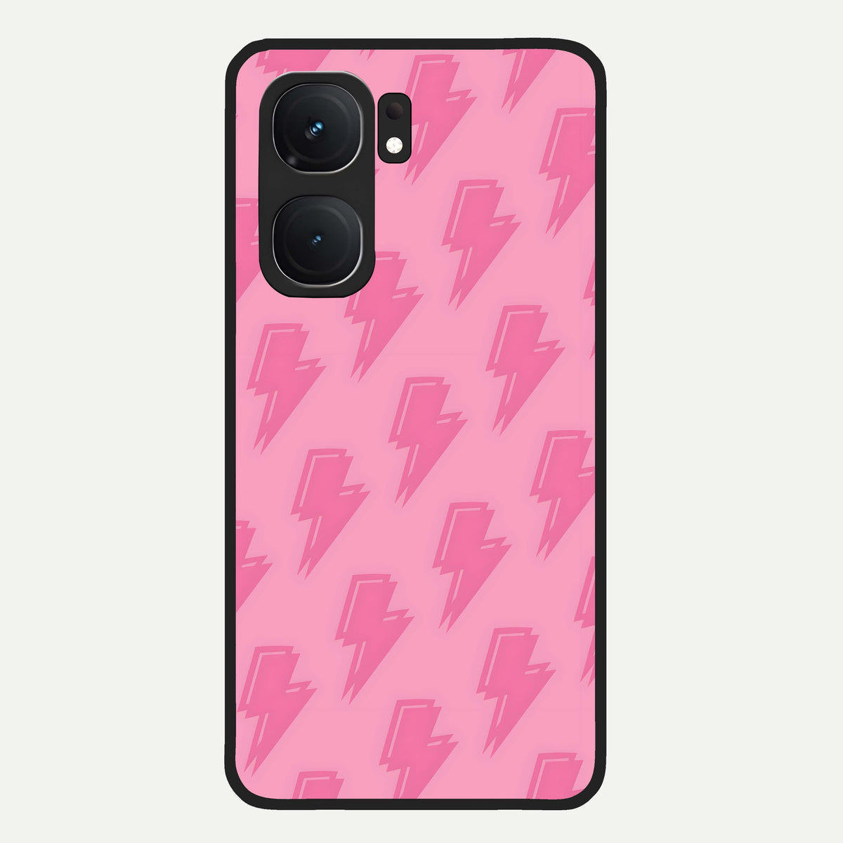  Pink Moo Magic Glass Case For iQOO Neo 9 Pro back cover – full design glossy printed glass finish