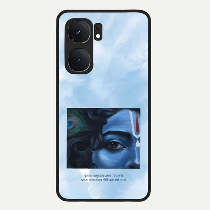  Spiritual Krishna Glass Case For iQOO Neo 9 Pro back cover – full design glossy printed glass finish