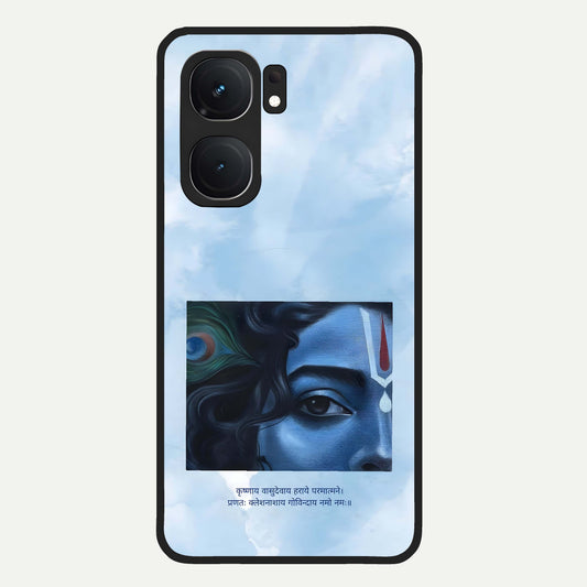  Spiritual Krishna Glass Case For iQOO Neo 9 Pro back cover – full design glossy printed glass finish