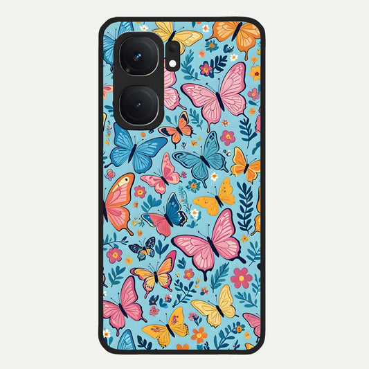  Spring Wing Garden Glass Case For iQOO Neo 9 Pro back cover – full design glossy printed glass finish