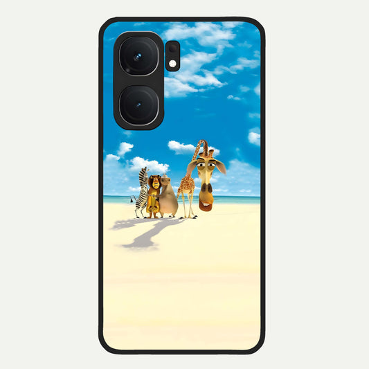  Tropical Fun Squad Glass Case For iQOO Neo 9 Pro back cover – full design glossy printed glass finish