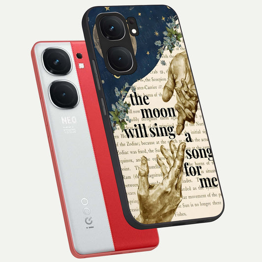  Aesthetic Divine phone case For iQOO Neo 9 Pro showing premium glass back cover with detailed artwork