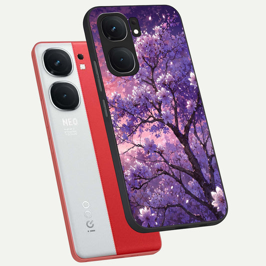  Blossom Tree phone case For iQOO Neo 9 Pro showing premium glass back cover with detailed artwork