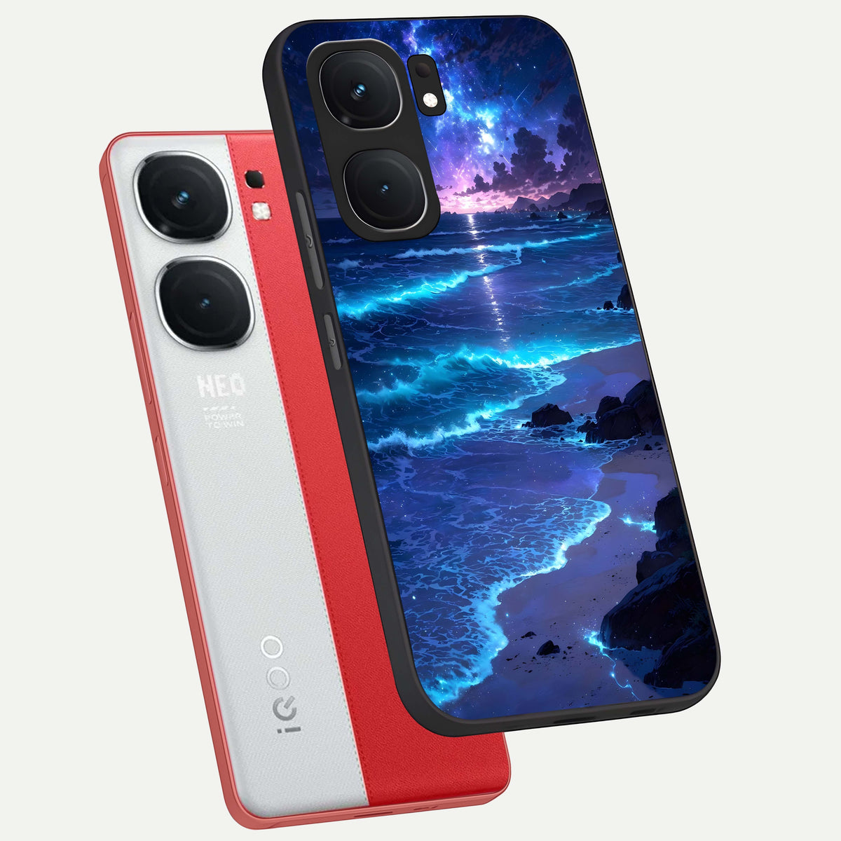  Classic Damn Look phone case For iQOO Neo 9 Pro showing premium glass back cover with detailed artwork