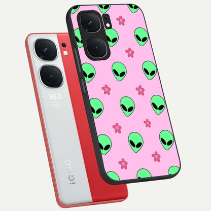  Cosmic Cute Crush phone case For iQOO Neo 9 Pro showing premium glass back cover with detailed artwork