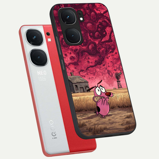  Courage Under Sky phone case For iQOO Neo 9 Pro showing premium glass back cover with detailed artwork