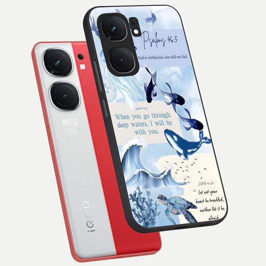  Faithful Ocean Promise phone case For iQOO Neo 9 Pro showing premium glass back cover with detailed artwork