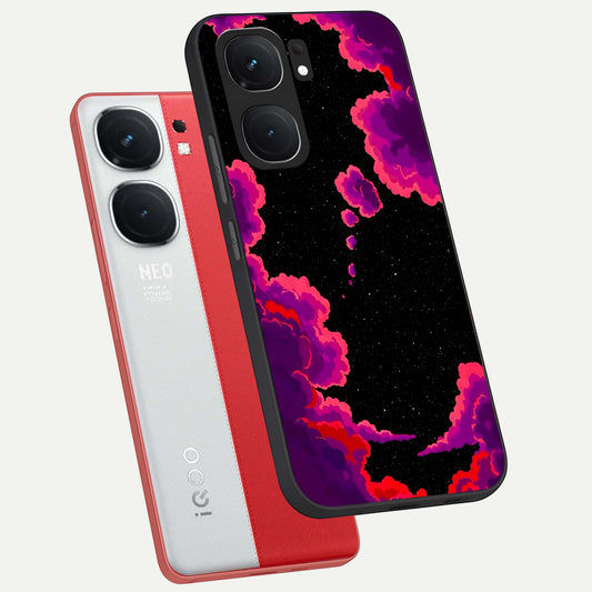  Galaxy Dream Frame phone case For iQOO Neo 9 Pro showing premium glass back cover with detailed artwork