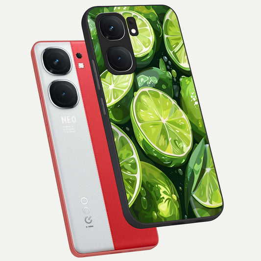  Green Kawasaki phone case For iQOO Neo 9 Pro showing premium glass back cover with detailed artwork