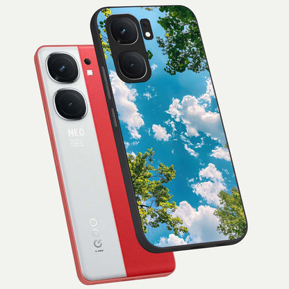  Green Moon Energy phone case For iQOO Neo 9 Pro showing premium glass back cover with detailed artwork
