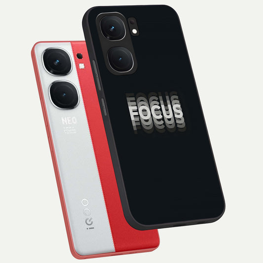  Mono Focus Vision phone case For iQOO Neo 9 Pro showing premium glass back cover with detailed artwork