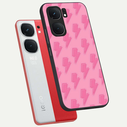  Pink Moo Magic phone case For iQOO Neo 9 Pro showing premium glass back cover with detailed artwork