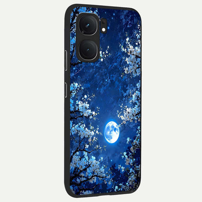  Blossom Moonlight Sky back cover For iQOO Neo 9 Pro slim fit glass case with vibrant aesthetic design