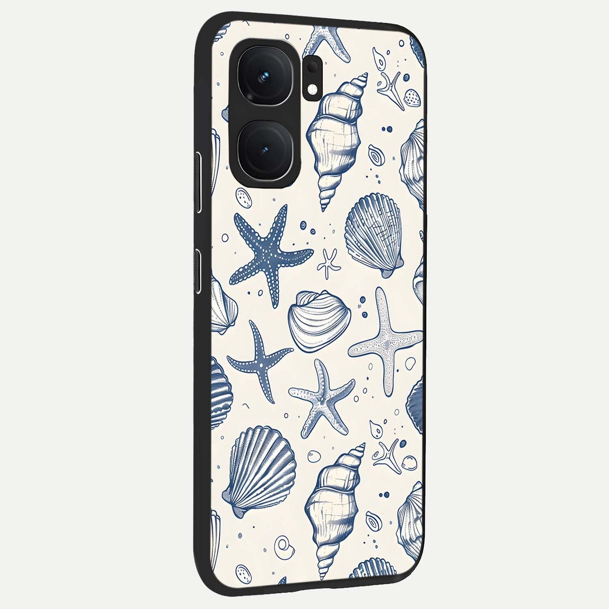  Blue Ocean Outline back cover For iQOO Neo 9 Pro slim fit glass case with vibrant aesthetic design