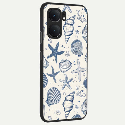  Blue Ocean Outline back cover For iQOO Neo 9 Pro slim fit glass case with vibrant aesthetic design