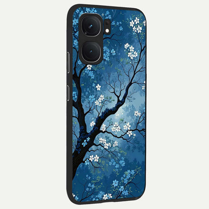  Blue Tree Serenity back cover For iQOO Neo 9 Pro slim fit glass case with vibrant aesthetic design