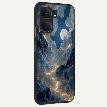 Celestial Cloud Road back cover For iQOO Neo 9 Pro slim fit glass case with vibrant aesthetic design