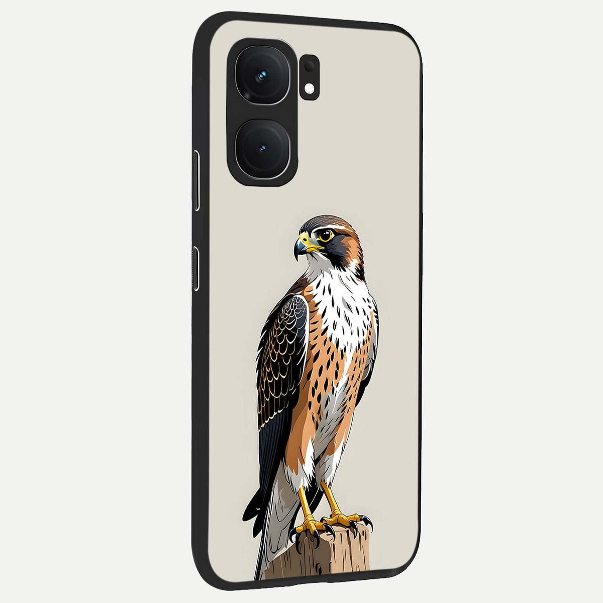  Clever Eagle back cover For iQOO Neo 9 Pro slim fit glass case with vibrant aesthetic design