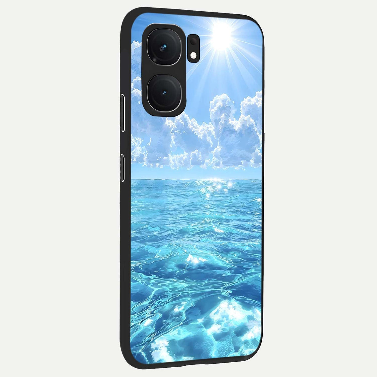  Endless Ocean Horizon back cover For iQOO Neo 9 Pro slim fit glass case with vibrant aesthetic design