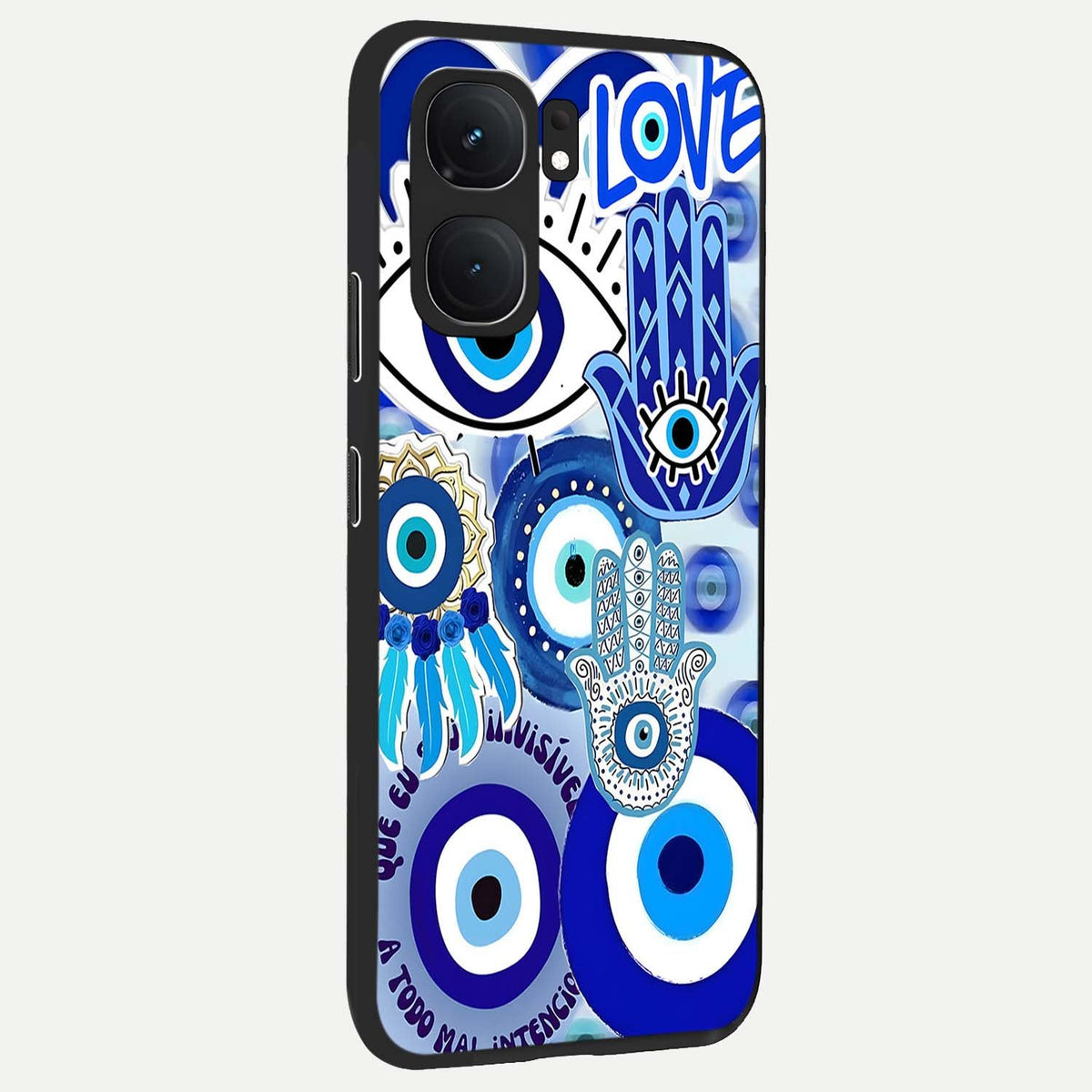  Evil Eyes Dream back cover For iQOO Neo 9 Pro slim fit glass case with vibrant aesthetic design