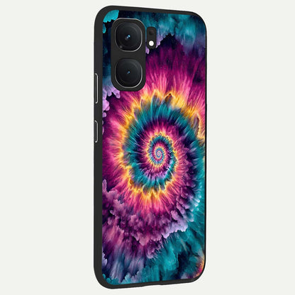 Galactic Spiral Burst back cover For iQOO Neo 9 Pro slim fit glass case with vibrant aesthetic design