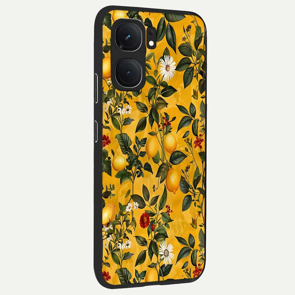  Golden Lemon Field back cover For iQOO Neo 9 Pro slim fit glass case with vibrant aesthetic design