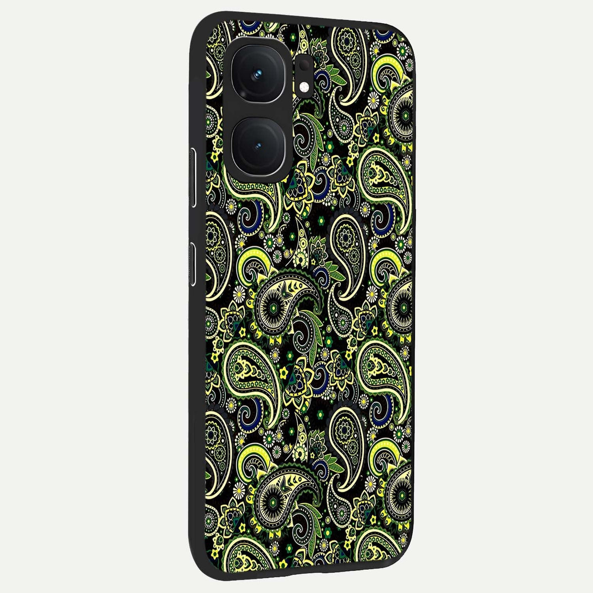  Green Lemon back cover For iQOO Neo 9 Pro slim fit glass case with vibrant aesthetic design