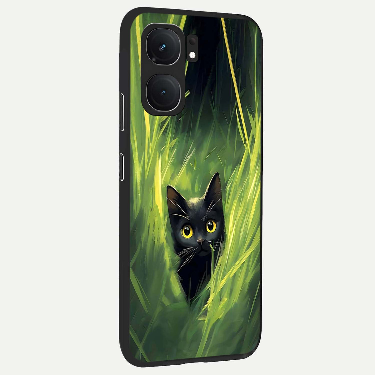  Hidden Cat Whisper back cover For iQOO Neo 9 Pro slim fit glass case with vibrant aesthetic design