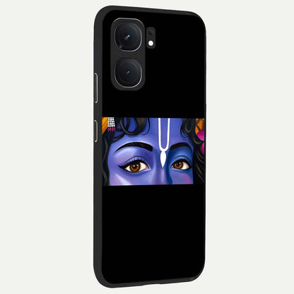  Krishna Eye back cover For iQOO Neo 9 Pro slim fit glass case with vibrant aesthetic design