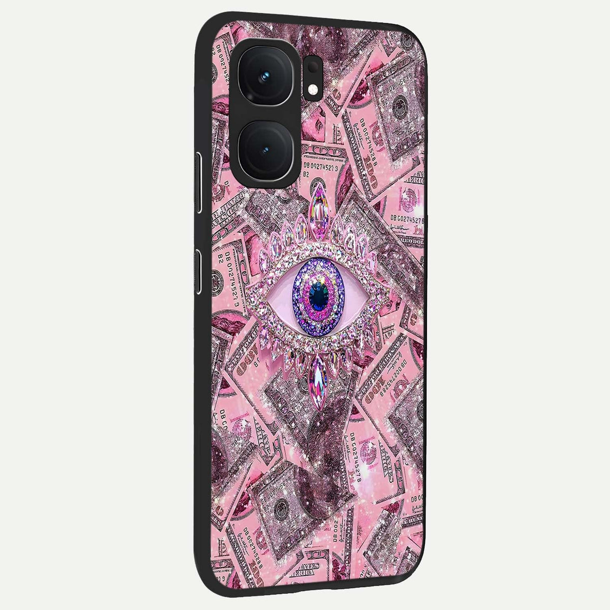  Money Eye Luxe back cover For iQOO Neo 9 Pro slim fit glass case with vibrant aesthetic design