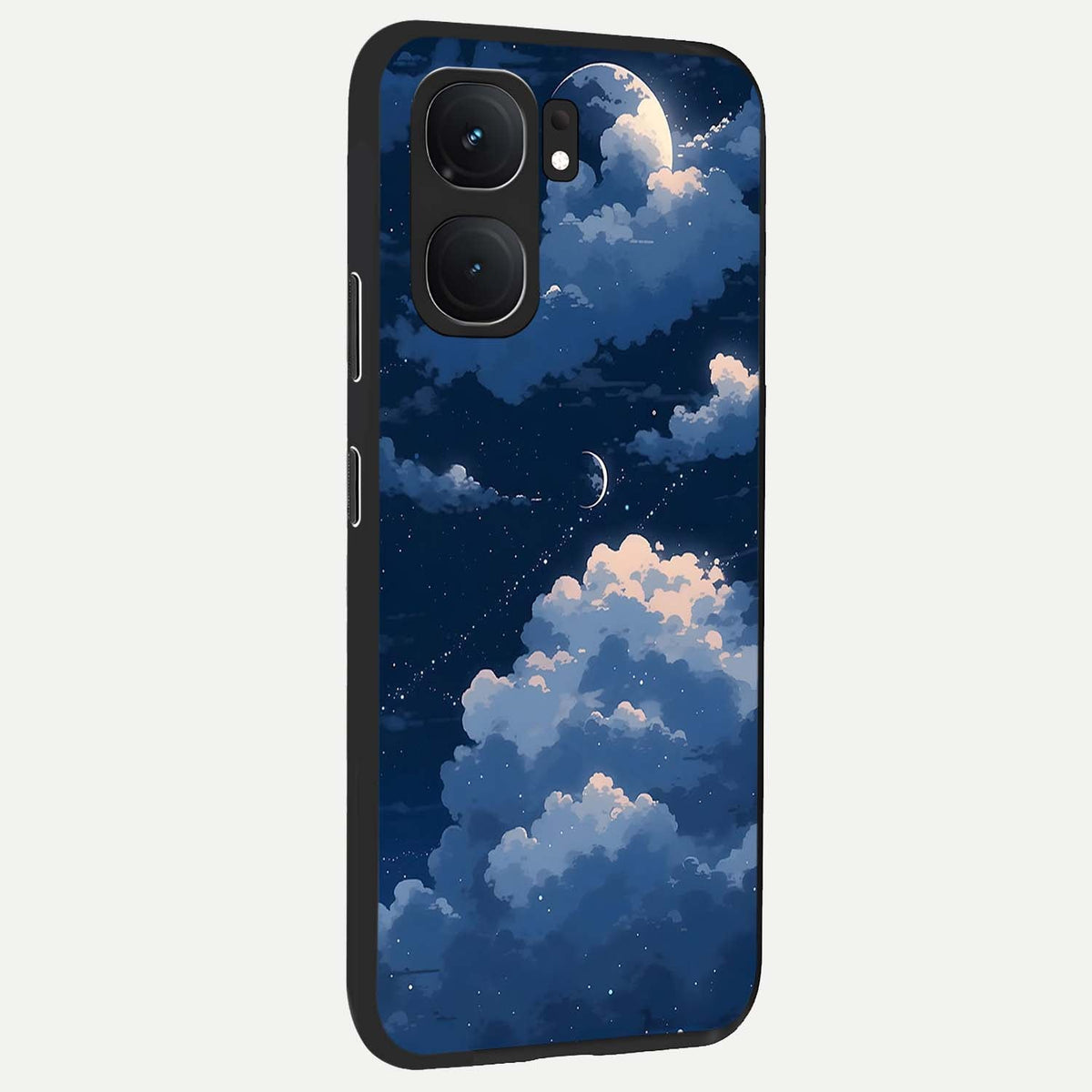  Moon Dream Haze back cover For iQOO Neo 9 Pro slim fit glass case with vibrant aesthetic design