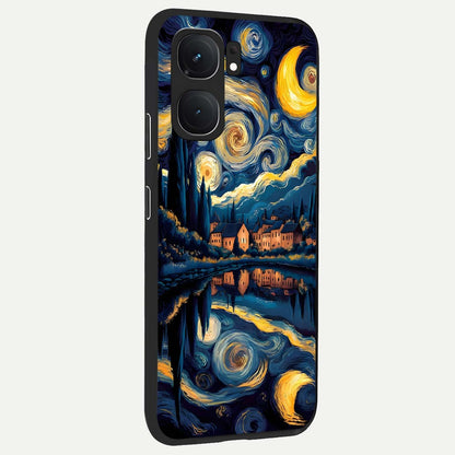 Starry Sky Serenity back cover For iQOO Neo 9 Pro slim fit glass case with vibrant aesthetic design