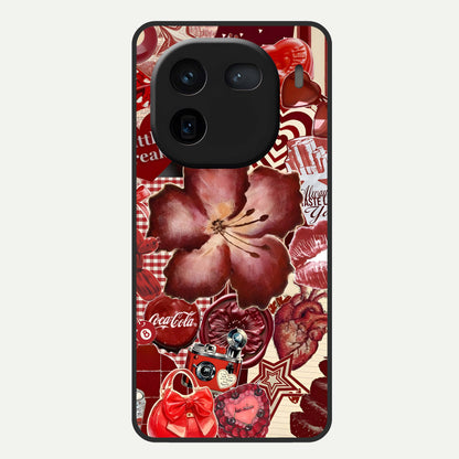  Aesthetic Little Freak Glass Case For iQOO 12 5G back cover – full design glossy printed glass finish