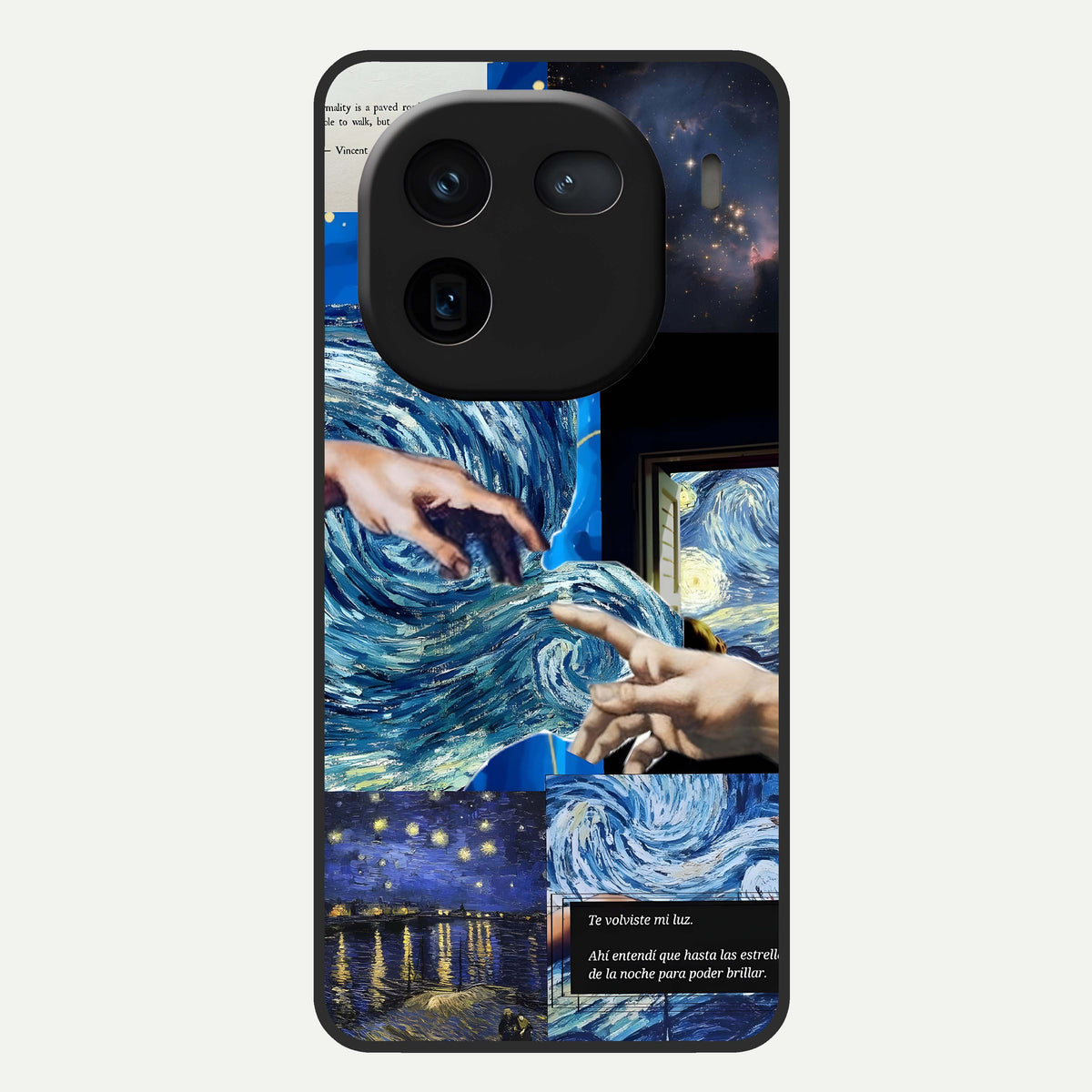  Aesthetic Vando Hands Glass Case For iQOO 12 5G back cover – full design glossy printed glass finish