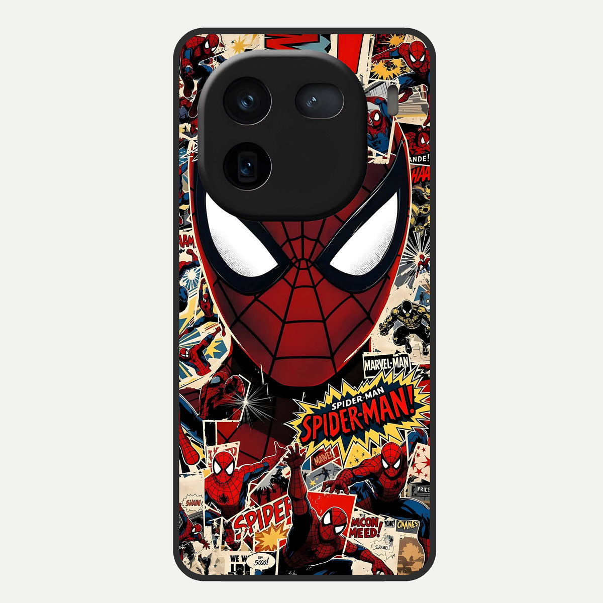  Aesthetic Wonder Spider Glass Case For iQOO 12 5G back cover – full design glossy printed glass finish