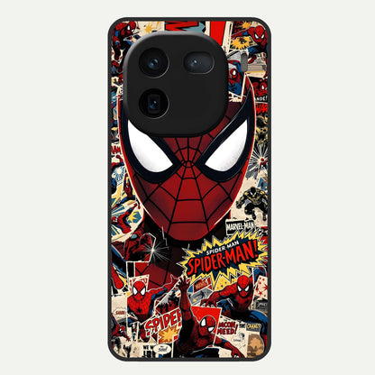  Aesthetic Wonder Spider Glass Case For iQOO 12 5G back cover – full design glossy printed glass finish