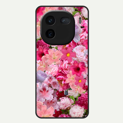  Bloom Crush Fantasy Glass Case For iQOO 12 5G back cover – full design glossy printed glass finish