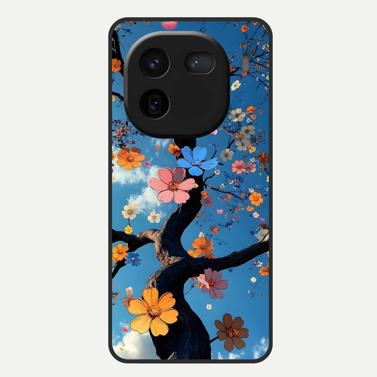  Blossom Dream Sky Glass Case For iQOO 12 5G back cover – full design glossy printed glass finish