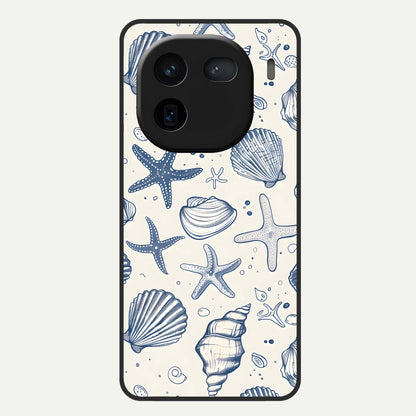  Blue Ocean Outline Glass Case For iQOO 12 5G back cover – full design glossy printed glass finish