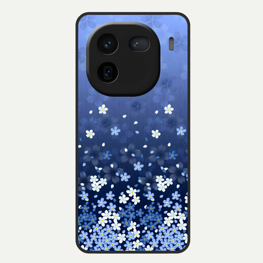 Blue Starry Glass Case For iQOO 12 5G back cover – full design glossy printed glass finish
