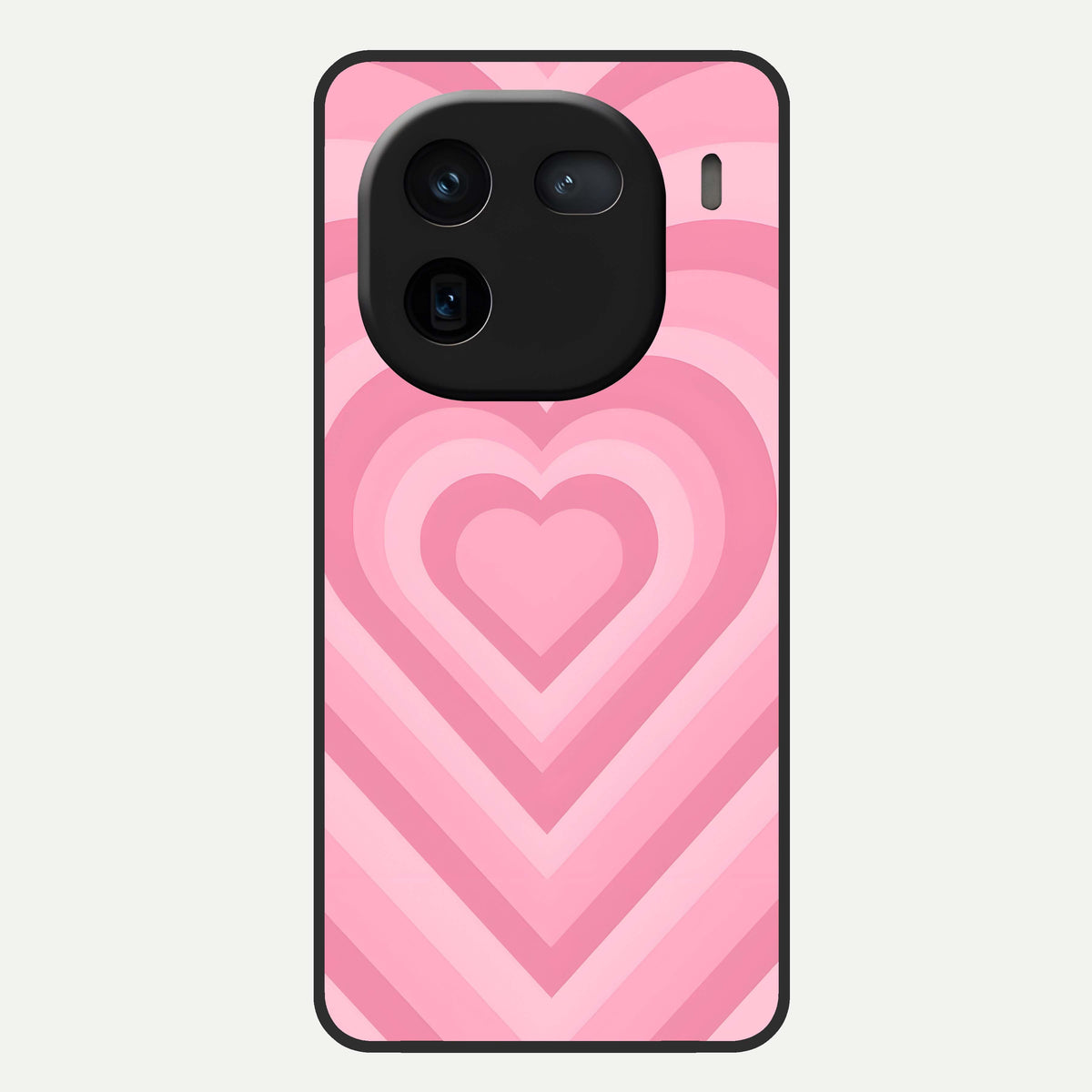  Blush Heart Waves Glass Case For iQOO 12 5G back cover – full design glossy printed glass finish