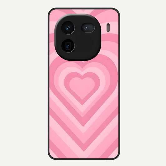  Blush Heart Waves Glass Case For iQOO 12 5G back cover – full design glossy printed glass finish