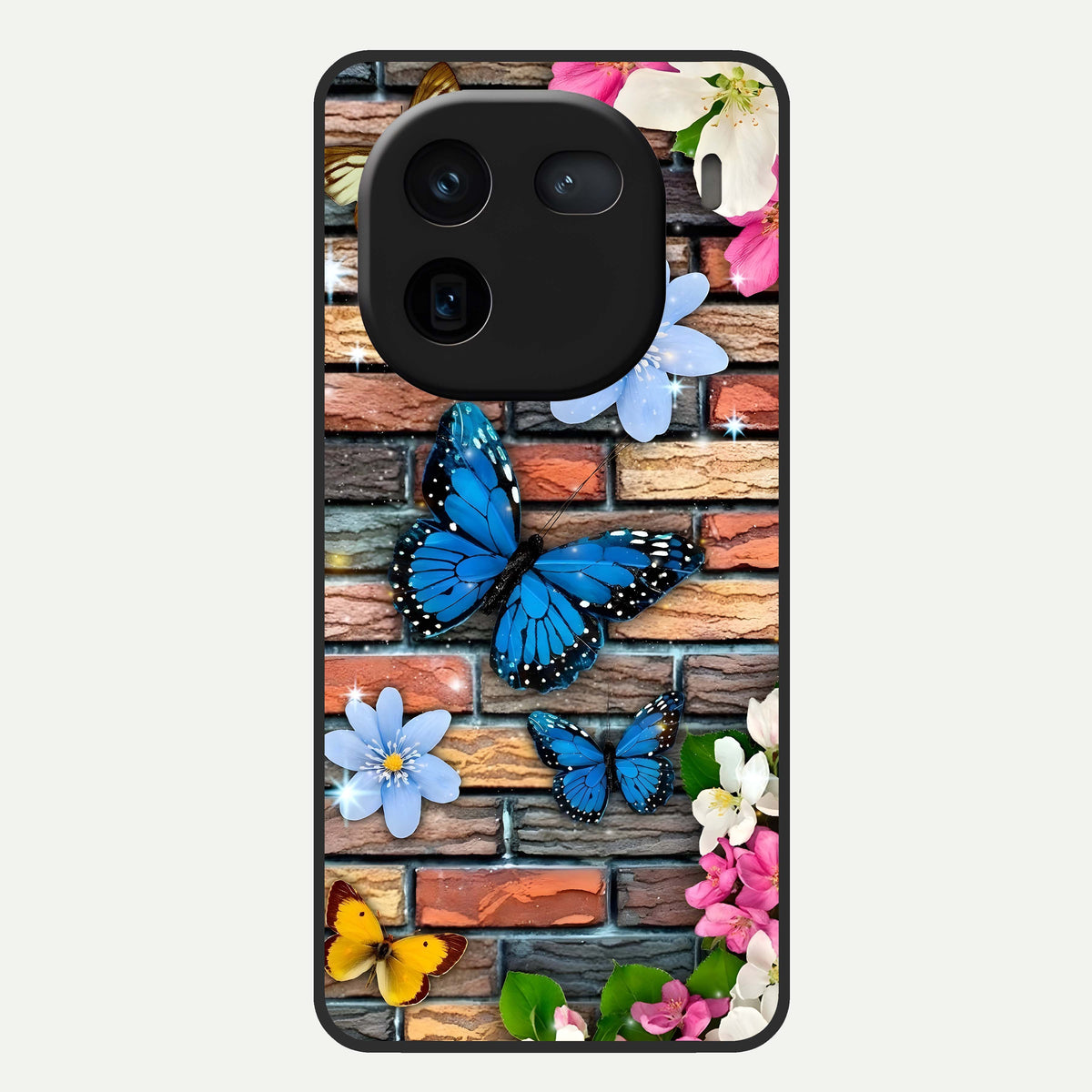  Brick Bloom Flight Glass Case For iQOO 12 5G back cover – full design glossy printed glass finish