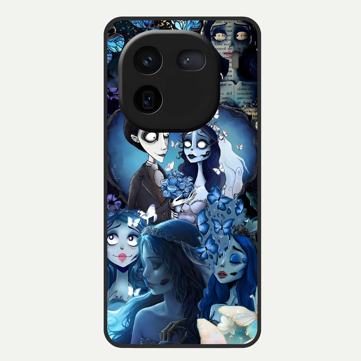  Butterfly Ghost Soul Glass Case For iQOO 12 5G back cover – full design glossy printed glass finish