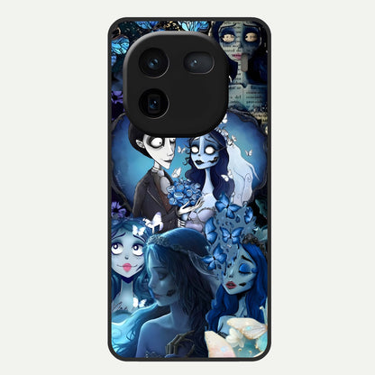  Butterfly Ghost Soul Glass Case For iQOO 12 5G back cover – full design glossy printed glass finish