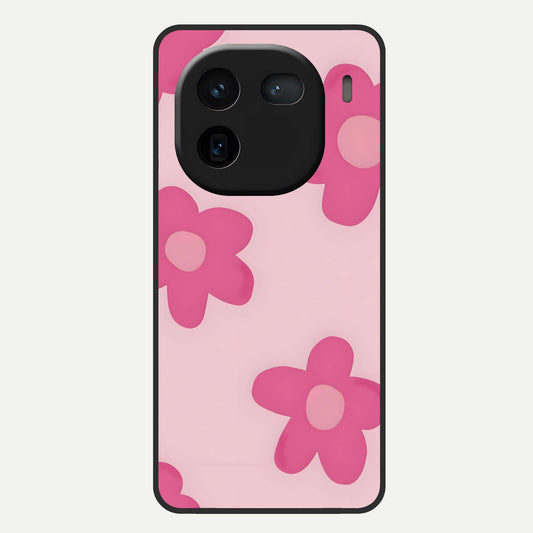  Candy Bloom Dreams Glass Case For iQOO 12 5G back cover – full design glossy printed glass finish