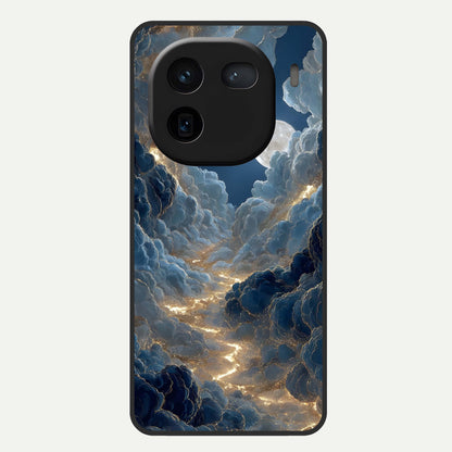  Celestial Cloud Road Glass Case For iQOO 12 5G back cover – full design glossy printed glass finish