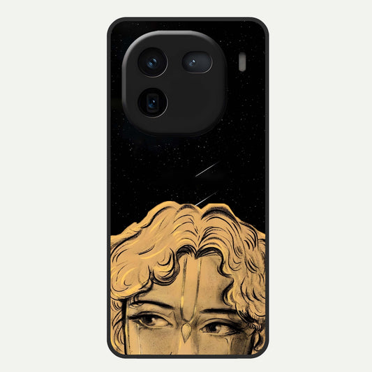  Celestial Gods Plan Glass Case For iQOO 12 5G back cover – full design glossy printed glass finish